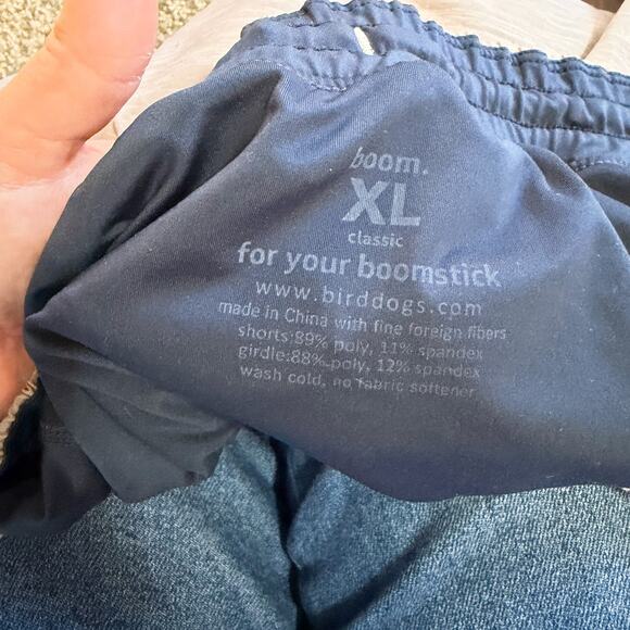 Birddogs Boom Classic Shorts XL Gray w/ Blue Compression Liner - Picture 4 of 6